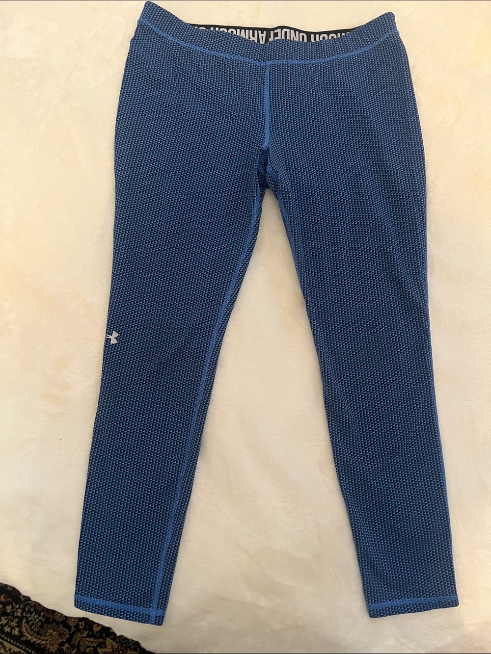Under Armour Navy Blue Textured Leggings